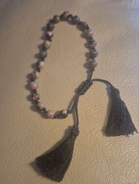 Rhodonite Macrame Bracelet